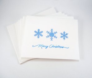 https://www.etsy.com/listing/166657679/blue-christmas-card-set-snowflake-cards?